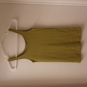 NWOT, Eileen Fisher Lime Green Long Slim Tank Top